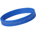 Anti-Bullying- Blue Silicone Wristbands