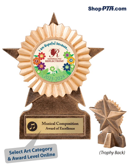 PTA Reflections- Honor Star Resin Trophy
