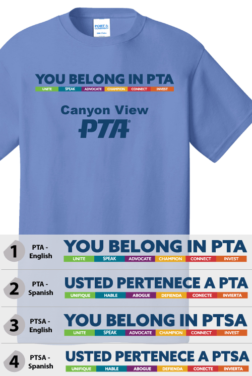 YOU BELONG IN PTA - Custom  T-Shirt