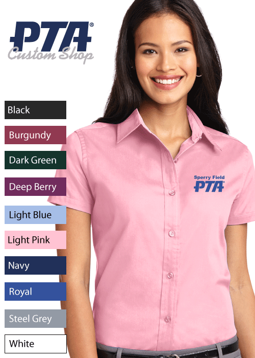 Women's Button Down Short Sleeve Shirt- Custom Shop
