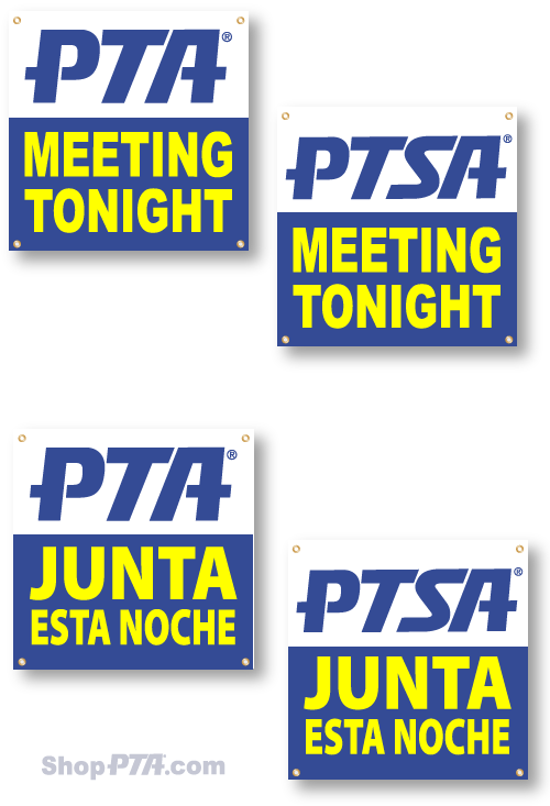 PTA / PTSA Meeting Tonight -  Square Banner