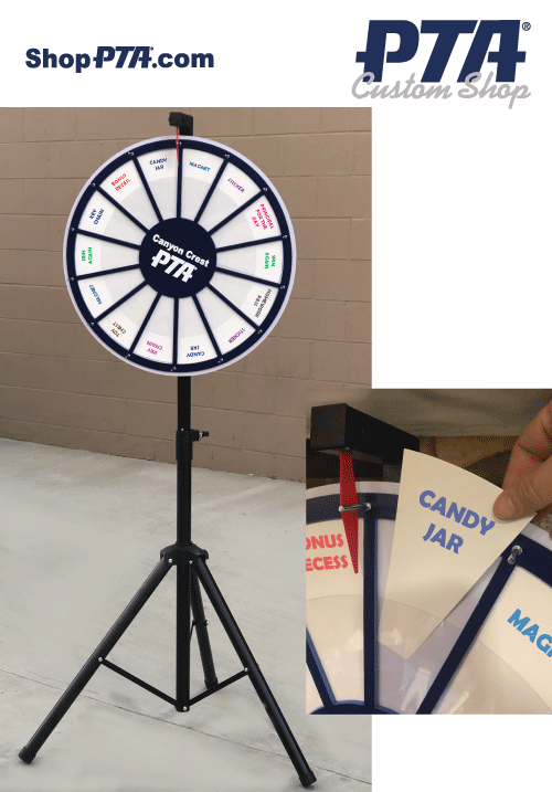 Large Spinning Prize Wheel- Custom Shop