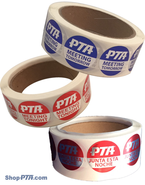 PTA Meeting Sticker Rolls
