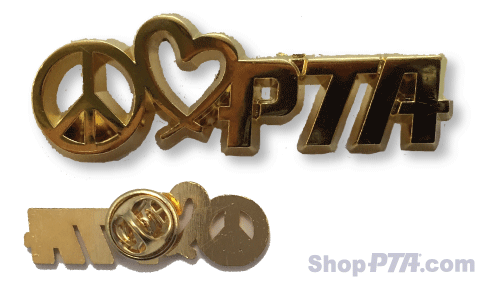 Peace Love & PTA- Lapel Pin