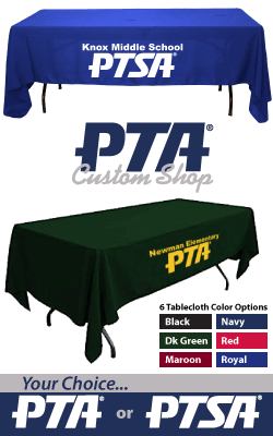 Custom Logo PTA & PTSA Tablecloth