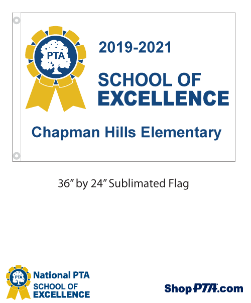 School of Excellence- Custom Flag