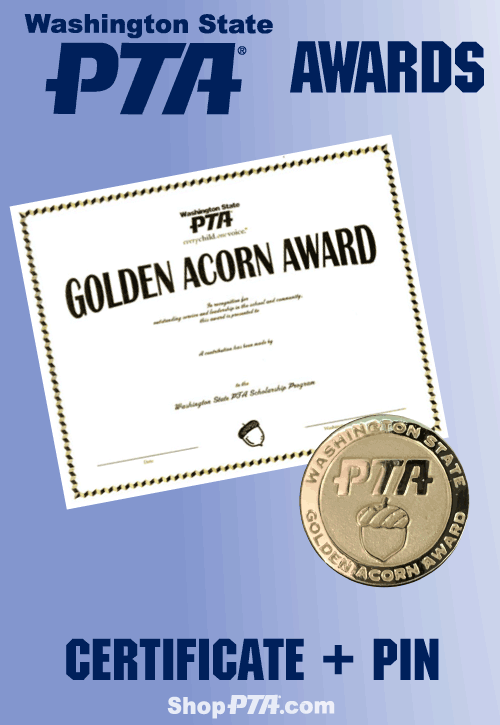 Golden Acorn Award: Certificate + Pin