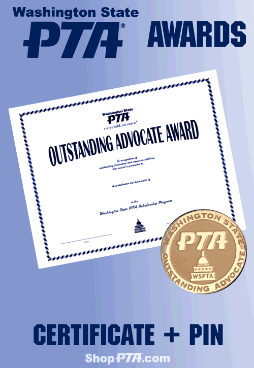 Outstanding Advocate Award: Certificate + Pin