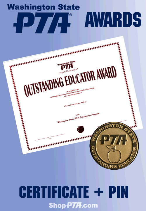 Outstanding Educator Award: Certificate + Pin