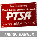 Event Sponsored Fabric Banner- Custom Shop
