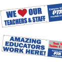 Teacher & Staff Appreciation Banners