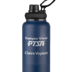 40 oz. Laser Engraved Steel Water Bottler- Custom Shop