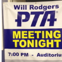 PTA Meeting Today / Tonight Banner- Custom Shop