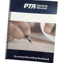 Secretary Recording Notebook