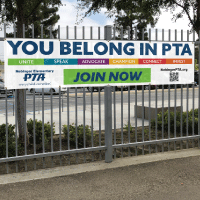 YOU BELONG IN PTA - Custom QR Code Banner