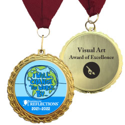 PTA Reflections- Medallion with Award Plate
